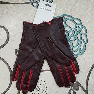 🥀CALVIN KLEIN🥀 genuine leather gloves